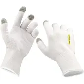 Nitecore Gants de nettoyage pour écran tactile anti-dérapant, Nettoyage de l'appareil photo, Gris