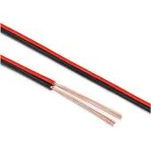 Sonero 20 mètres 2 x 1,50 mm² CCA câble de Haut-Parleur/câble d'enceinte, Couleur : Rouge/Noir