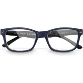 Hama Paire de lunettes, plastique recyclé, bleu foncé/noir mat, + 1,5 dpt