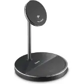 Hama Chargeur sans fil Qi2, charge rap. pr ind., station chrge 2 en 1, 15 W