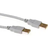 ACT SB2502 Câble USB A USB A Mâle Mâle Ivoire de 2m (SB2502)