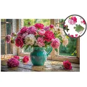 Alexander Puzzle en bois Milliwood - Celebrating - Blooming Window 500 el. 51x34 cm