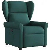 vidaXL Fauteuil relax vert foncé Tissu