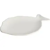 Gusta Teller Fisch 21,5x15,2cm Weiss, Assiettes, Blanc