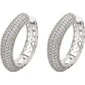 NAEMI Boucles d'oreilles argent / transparent