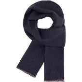 Boggi Milano Écharpe bleu marine / rouge foncé