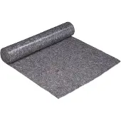 Relaxdays 5 rouleaux de bâche de protection, 1 m x 25 m chacun = 25 m², antidérapante, hydrofuge, 270 g/m², travaux de peinture, déménagement, gris