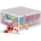 Relaxdays Weihnachtskugel Aufbewahrungsbox (1x, 36 x 36 x 18 cm)