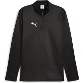 Puma Hommes, T-shirt de sport, teamADDITIONS Warm Top (S), Noir, Argent, S
