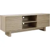 Oviala Meuble TV 160 cm scandinave bois clair - Bowy
