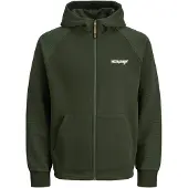 Jack & Jones Sweatshirts à capuche JJTHATCHER SWEAT hommes - Kaki - EU XL