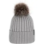 Viking Femmes, Chapeau, Hana Pompon Life Style Damenhut Grau, Gris, (Taille unique)