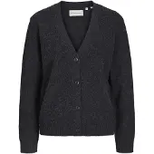 TeeShoppen Cardigan ' Knitted Cardigan ' gris foncé