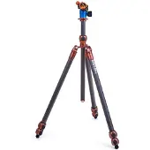 3 Legged Thing Pro 2.0 Winston Carbon tripod & AirHed Pro Bronze (Carbone), Trépied, Bronze, Gris