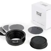 Meike MK 75T21S35 PLTEF, Adaptateur d'objectif, Noir