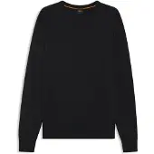 BOSS Pull en maille de coton à logo brodé