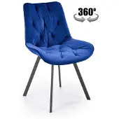 Halmar Chaise K519 bleu marine