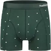 Pockies Boxers curry / vert foncé / blanc