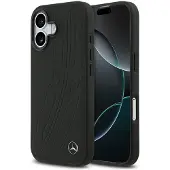 Mercedes Etui Leather Large Laurel Leave Magsafe Na Iphone 17 - Czarne