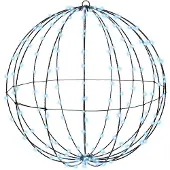 vidaXL Boule décorative, blanc froid, 60 x 60 x 62 cm, métal, 192 LED
