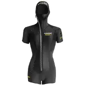 Cressi Shell 3.5-5 Mm Short Sleeve Shorty Noir M Femme