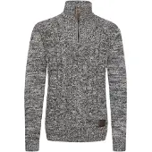 !Solid Pull-over 'Pankraz' gris chiné