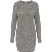 Noisy May Robes en maille 'NMSiesta' gris
