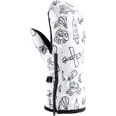 Viking Motiv Mittens Blanc 3 Enfants