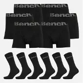 Bench Coffret cadeau boxers Zestal six pack et chaussettes six pack hommes - Noir