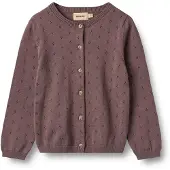 Wheat Cardigan 'Maia' prune
