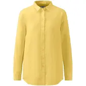 Fynch&Hatton Linen Mix Long Sleeve Blouse Jaune 48 Femme