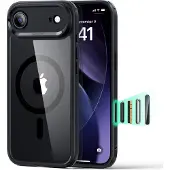 ESR - Classic Hybrid HaloLock - iPhone 17 Air - Clear Black (Apple iPhone 17), Coque pour téléphone portable, Noir, Transparent