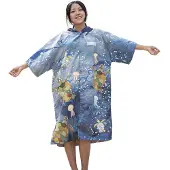 Oceanarium Turtle With Clips Poncho Bleu