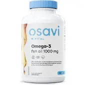 Osavi Huile de poisson Omega-3 distillée moléculairement, 1000mg - 180 capsules molles