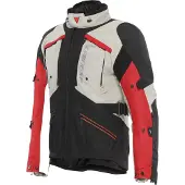 Dainese Gullfoss D-Dry pour hommes Veste textile Noir/Beige/Rouge 56