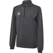 Hummel Sweat de sport gris foncé / blanc