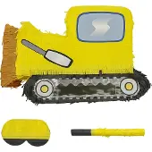Relaxdays Pinata Set Baustelle mit Stab & Maske (1 pcs)