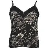 Superdry Vintage Cami Sleeveless Blouse Noir 2XS Femme