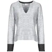 Vila Pull VIALVA V-NECK  femmes - Gris - EU XS