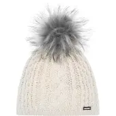 Spalding Unisexe, Bonnet, Afra Lux, Blanc, Gris, (Taille unique)