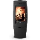 Supra Poêle à bois fonte 10kw noir - - 117322 - zoe