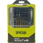 Ryobi Jeu d'embouts et forets 46pcs.