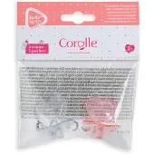 Corolle - Sucette de poupe en forme de cur pour poupes de 14 17 pouces, paquet de 2 transparent/rose (140370)