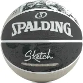 Spalding Ballon De Basket Sketch Jump Sz7 Rubber Basketball Gris Anthracite Foncé