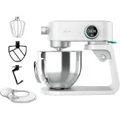 Cecotec Robot pétrisseur Twist&Fusion 4000 Luxury, Blanc. 800 W, corps en aluminium moulé, moteur DC, 8 vitesses, lumière LED