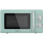 Cecotec Four à micro-ondes Magnetron, 20 litres, modèle Proclean 3010, design rétro, couleur vert