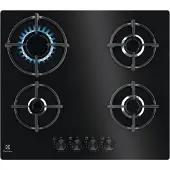 Electrolux Table de cuisson à gaz encastrable 4 feux EGG64272K Noir