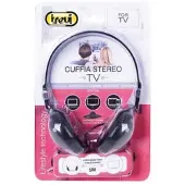 Trevi HTV 636, Casque, bandeau, noir, bouton rotatif, 5 m, TV
