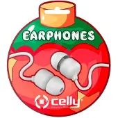 Celly XMASEARBALLWH écouteur/casque Avec fil Ecouteurs Appels/Musique Blanc