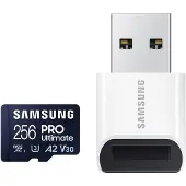 Samsung MicroSDXC PRO Ultimate 256 Go 130 Mo/s + Lecteur USB